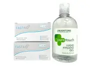 Fast Aid Pre-Injection Swabs 70% IPA Alcohol Wipes plus Creighton Hand Gel 500ml