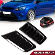 Black Car Universal Cooling Bonnet Louver Hood Air Flow Intake Vent Scoop Cover