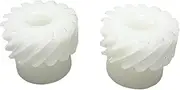 Gears Pinion Gear Set, Pinion Gear 2pcs 1M 15T Nylon Spiral Helical Gear Plastic Umbrella Helical Gear 6mm 8mm Inner Hole 1 Module 15 Teeth Gear bore Shaft(6mm bore)