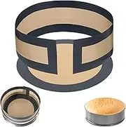 2 Pcs Silicone Baking Mat for Springform Pan Non-Stick Reusable Cookie Sheet Liners Easy Clean Bread Baking Pad Round Silicone Mats for 9 Inch Cake Pan for Pizza Macaron Pastry Cookie Bun Pie