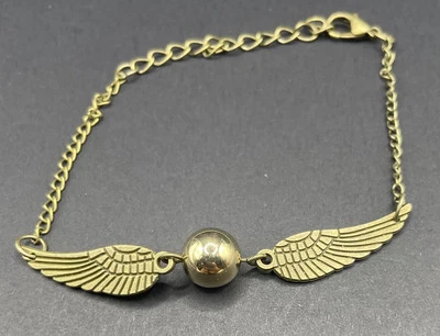 Antique Gold Colored Golden Snitch Quidditch Bracelet/Anklet