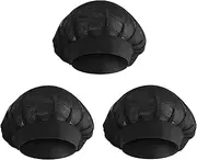 [SWYSGS] Chef's Hats - 3 Pieces Chef's Hat for Kitchen Cooking, Chef Hat Adjustable Catering Service Hair Net Kitchen Reusable Mesh Dining Beanie Chef Hood Women Men (Black)