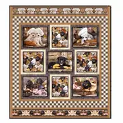 Quilting Sewing Patchwork Quilt Pattern Adorable Dogs