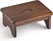 FANATU Wooden Step Stool, 6.5'' One Step Stool for Adults,Wooden Beside Step Platform with 550 Lbs Load Capacity, Heavy Duty/Portable/Nonslip/Durable Construction Safe Step Support for Bedroom/Kitchen
