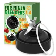 Ninja Blender Blade Replacement 6 Fin Male – Ninja Single Serve Blender Blade...