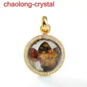 31.75Ct Pallasite Meteorite Pendant Brenham Meteorite Necklace --136