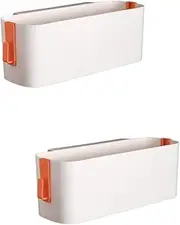 2 Pcs Bedside Storage Box Baby Holder Bottle Holder for Baby Household Storage Box Baby Supply Holder Storage Holder Infant Products Storage Rack Child Orange Bedside Storage Box