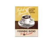 Nostalgic Art Morning Blend Colour Printed Fridge Rectangle Magnet Décor 6x8cm