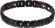 Ipetboom Men's Magnetic Bracelet Trendy Accessories Fashion Accessories Wristbands Mens Titanium Steel Bracelet Strength Black Blue Bracelet Men Bracelet