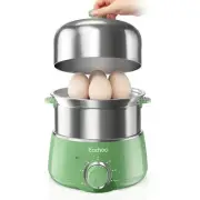 Hard Boiled Egg Cooker - 14-Egg Rapid Stainless Steel Egg Boiler with 30-Min ...