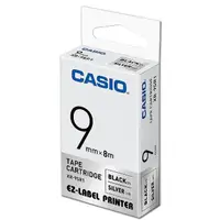 在飛比找momo購物網優惠-【CASIO 卡西歐】標籤機專用色帶-9mm銀底黑字(XR-