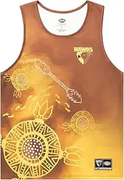 Hawthorn Hawks AFL Footy Mens Adults Indigenous Training Singlet