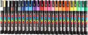 Posca Paint Markers 24 Colors Set Fine Point PC3M Japanese Stationery Marking Pen, w/Original Pen Case made in Japan