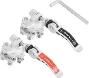 FELTECHELECTR 1 Set Terminal Converters Plugs Retro Awning Multi-functional Wireless Earphone Cover Unique Infuser Holder Rhinestone Brooch Auto Battery Connector Copper Silver