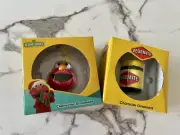 Vegemite Ornament & Elmo Ornament Sesame Street ~ Christmas Decorations
