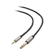 Cable Matters Premium Braided 3.5mm to 6.35mm Cable - 1.8m, 6.35mm to 3.5mm Audio Cable, 1/4 Jack to Mini Stereo