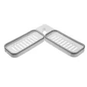 Powerful Self-adhesive Soap Holder For Bathroom Shower And Kitchen Soap Holder Saver Box Storage,wall Mounted Soap Dish,double Layers
