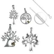 925 Sterling Silver Tree of Life Pendant Necklace Gift Idea NEW Design