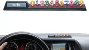 Temporary Parking Plate - Temporary Parking Number Plate,Dashboard Ornament, Temporary Stop Sign Phone Number, Parking Plate, Car Interior Accessories