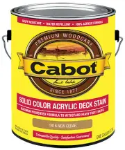 Cabot 1816-07 Solid Color Acrylic Deck Stain, Cedar, 1-Gallon - Quantity 1