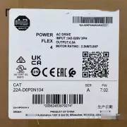 22A-D6P0N104 New Sealed 22A-D6P0N104 PowerFlex 4 2.2 kW 3 Hp AC Drive 1pcs