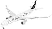 Pre-Built Model Aircraft 16CM 1/400 Large Scale Model Collectible Airplane for Air China A350-900 B-308M Star Alliance Alloy Aircraft Miniature Airplane Model