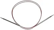 [ChiaoGoo] Red Lace Circular 47-inch (119cm) Stainless Steel Knitting Needle; Size US 9 (5.5mm) 7047-9