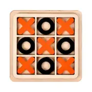 Wooden Board Game, Tic Tac Toe Table Chess Toys Improve Intelligence Chess