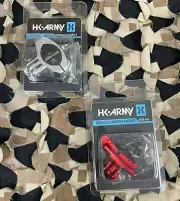 NEW HK Army Action Sports Goggle/Barrel Camera Mount Package-2 Mounts-Sil/Red