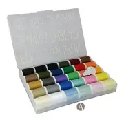 30 Color Set of Handy Polyester Sewing Threads 50 Yards/45 m Each (Pack of 30 )