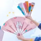 Gifts Folding 7-fold Fan PP Cartoon Folding Fan Portable Hand Held Fan
