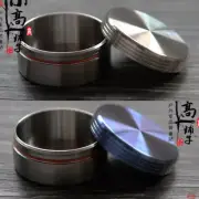 Titanium Round Waterproof Mini Pill Box Case Travel Medicine Container EDC Tool