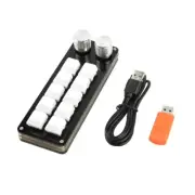 10Keys Programmable Keyboard with Knob Function Programming Macro Portable Macro