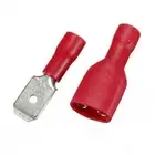 500Pcs Female & Male Crimp Wire Spade Connectors Terminals Set Kits Red 18-22AWG