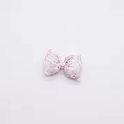 NingPower 20 Pcs Bow Tie Bows with Pink Floral Pattern, Chubby Bowknot for Crafts, Sewing, Wedding, Birthday, Party, Clothing Accessories