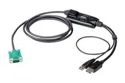 ATEN DisplayPort Console Converter, connects an Aten SPHD VGA KVM interface switch to a DisplayPort and USB PC, up to 1920 x 1080 @ 60 Hz, compliant