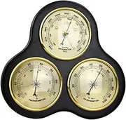 RZAPCTPB Barometer Thermometer Hygrometer, 3 in 1 Analog Weather Station, Traditional Barometer, Barometric Pressure Gauge, Home Office Wall Decor