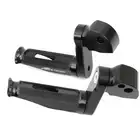 SHINOBI Black REAR Foot Pegs 40mm Adjustable For Honda CB 600F Hornet 04-07 06