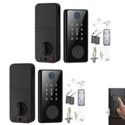 2PCS Touch Door Lock 5 in 1 Electronic Bluetooth Fingerprint Door Lock