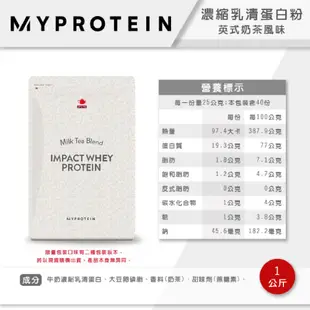 MYPROTEIN 乳清蛋白 低脂濃縮 1KG 高蛋白 蛋白粉 蛋白質 乳清 運動補給 Whey Protein