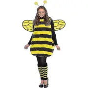 Ladies Darling Bumble Bee Costume Adults Bug Fancy Dress Outfit Insect Halloween Costume Kit Cosplay Party Favors Yellow L