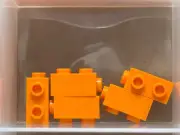 LEGO Parts - Orange Brick 1 x 1 x 1 2/3 with Studs on Side - No 32952 - QTY 5