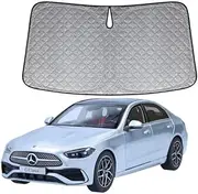 OTTO Shade Thick WindScreen Sunshade for Mercedes-Benz C-Class W206 2021-2024 Premium 6 Layers UV Protection Foldable Windshield Sun Visor Heat Shield Cover Make Car Cooler