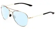 Under Armour Instinct Aviator Multi-Focus Blue Light Glasses in Rose Gold 57 mm