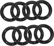 VINTORKY 4 Pairs Horn Washer Four Spacer Protector Speaker Rings Mounts Car Speakers Mount Car Adapters Rear Automotive Thick Eg Speaker Mounting Sound Universal Adapter Abs Black
