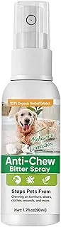 Stop Chewing Dog Spray,Bitter No Chew Spray to Stop Chewing | Long Lasting Training Aid Pet Supplies, Natural Solution to Prevent Licking Biting, Protecting Furniture