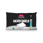Tontine Sleep Tight Silver Shield Medium Cotton Pillow 46x71cm - White