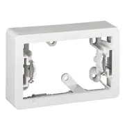 Clipsal Standard Series Mounting Box - Surface- 1 Gang - Depth 34 Mm - Vivid White - 449AB-VW