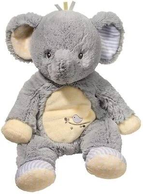 Joey Gray Elephant Plumpie Plush Stuffed Animal 10" Tall Sitting