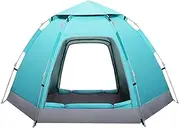 Dome Tents 3-4 Person for Outdoor Camping Hiking, Automatic Instant Pop Up Tent with 2 Door Sun Protection